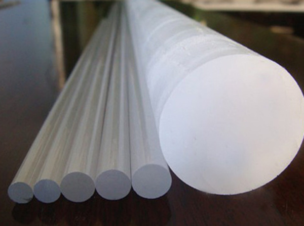 Milky white quartz stone rod